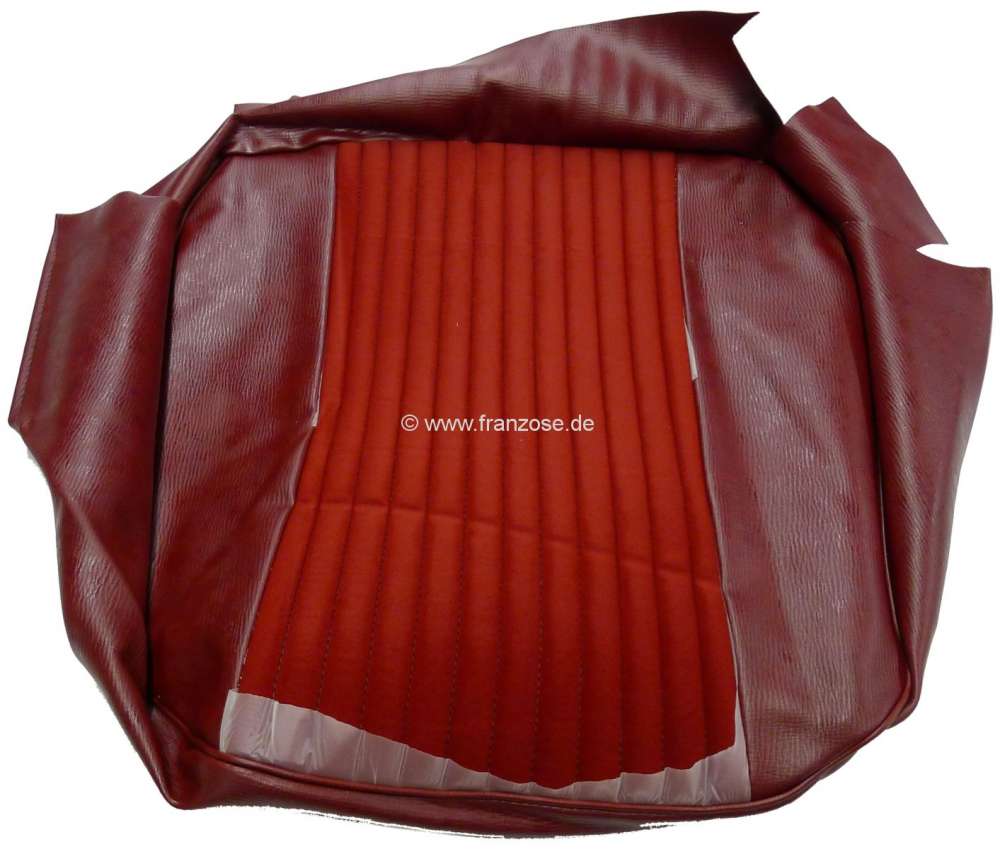Peugeot - P 304, vinyl Rouge 3306 - material Rouge 2311, seat cushion cover in front on the left, Pe