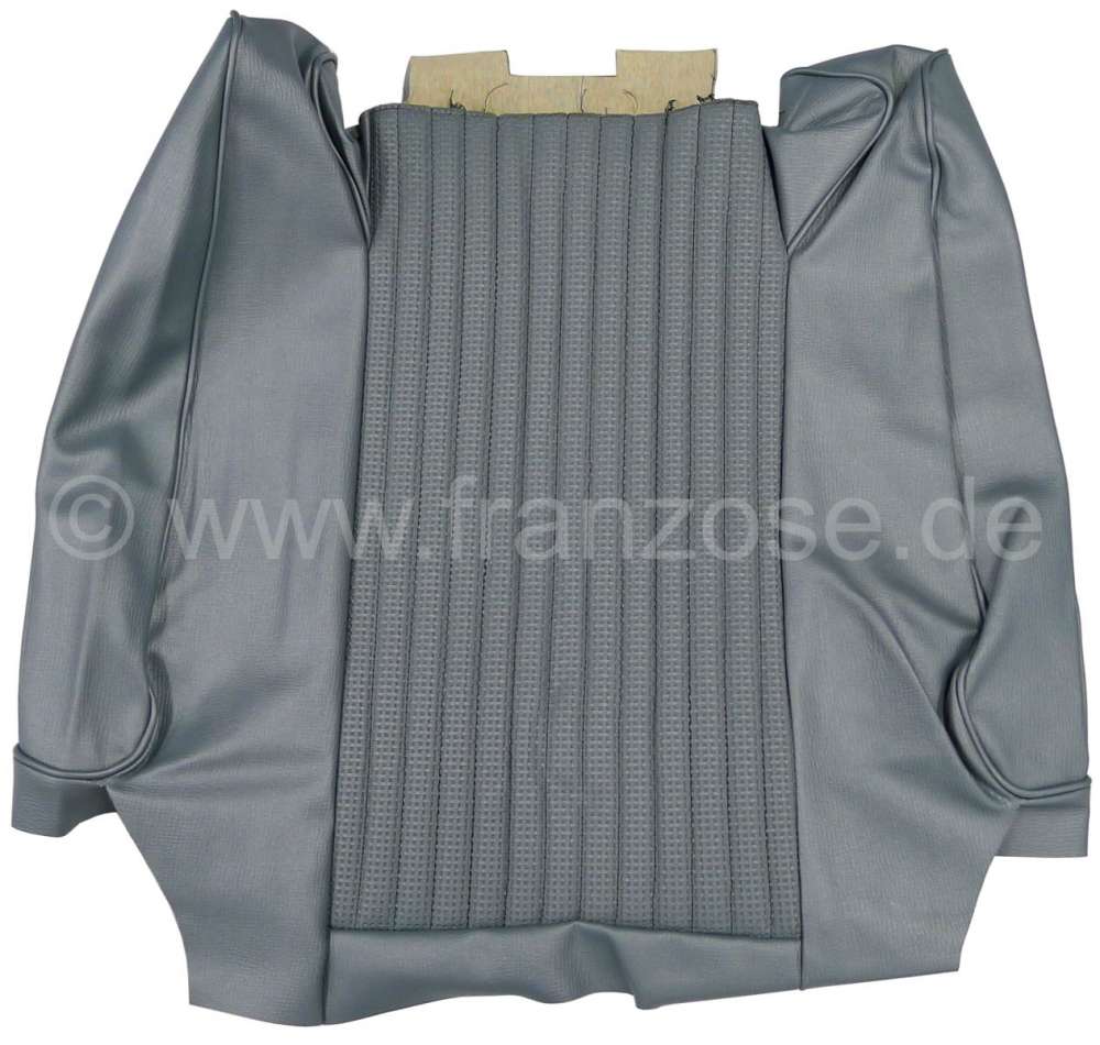 Peugeot - P 504, vinyl silver-grey, tubing design, backrest cover, seat in front, Peugeot 504. Origi