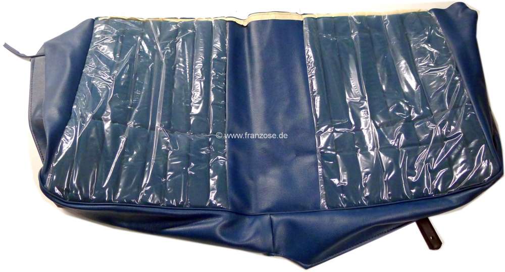 Peugeot - P 504, vinyl blue-green (Bleu 7322), central with Velour, seat cushion rear seat, Peugeot 