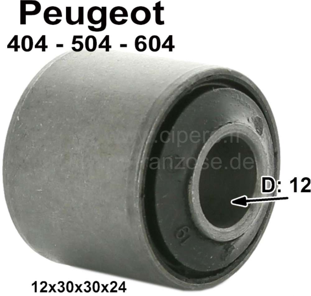 Peugeot - Bushing bumper rear for Peugeot 404 from 04/1963 to 12/1971. For 504 from 06/1968 to 02/19