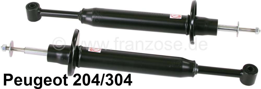 Renault - P 204/304, shock absorber (2 pieces) rear. Long version. The shock absorbers rise up by th