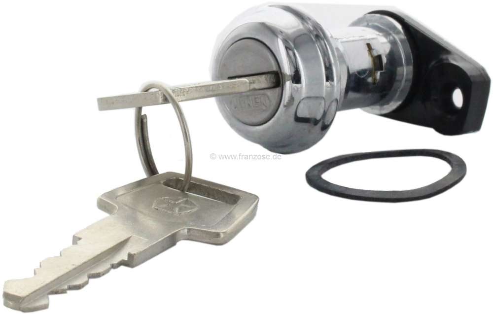 Peugeot - Simca, lockcylinder for the door right (door lock), with 2 keys. Suitable for Simca 1307/1