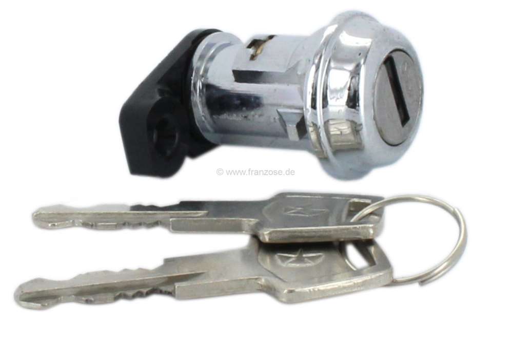 Peugeot - Simca, lockcylinder for the door right (door lock), with 2 keys. Suitable for Simca 1307/1