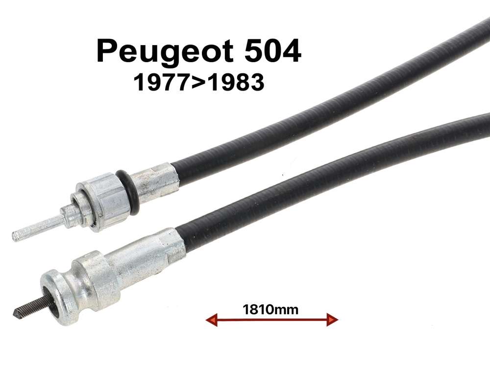 Peugeot - speedometer cable Peugeot 504, >77, length 1810mm