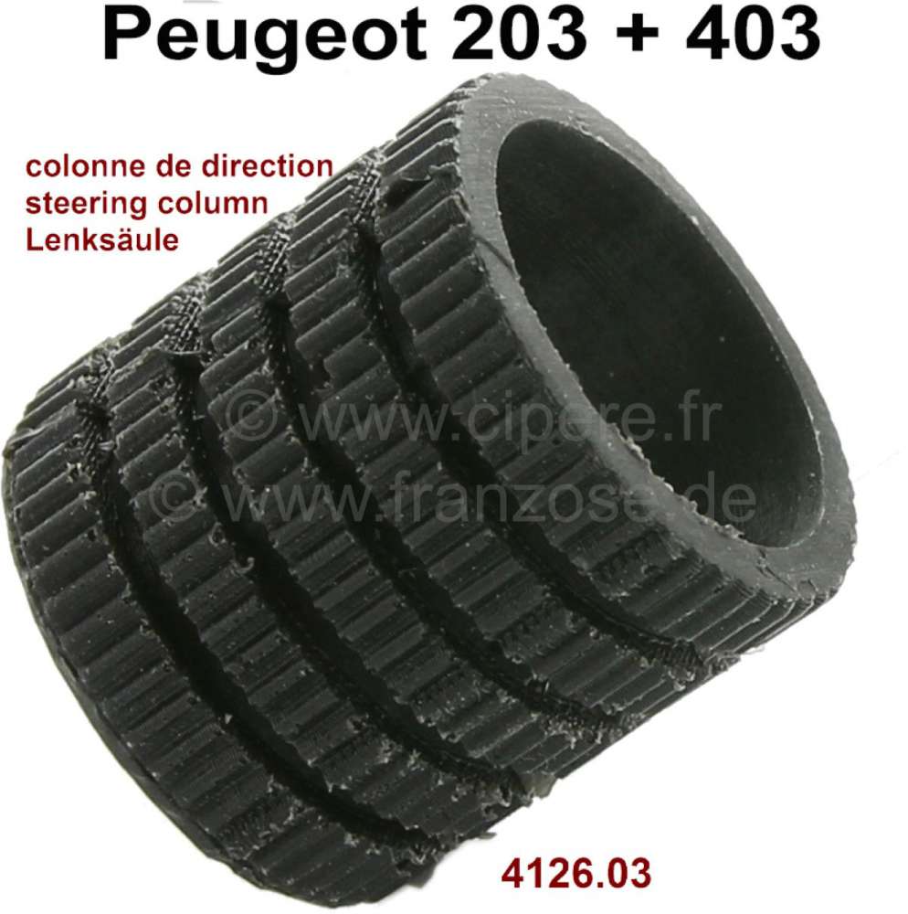 Peugeot - P 203/403, guide rubber in the steering column (the rubber is without bronze bush). Suitab