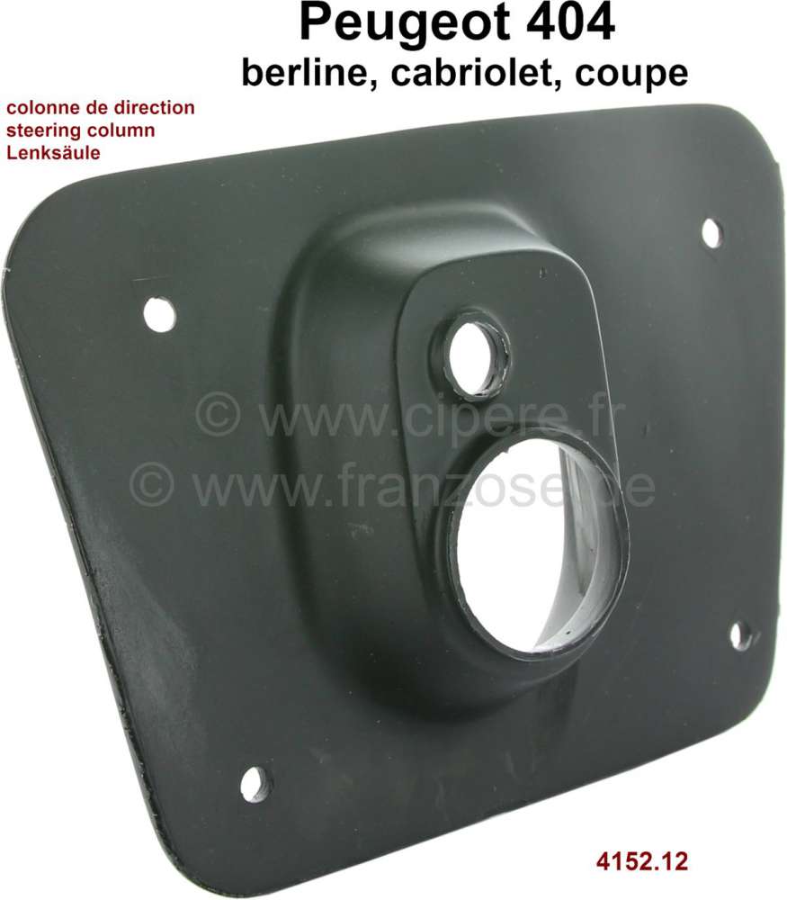 P 404, rubber seal, for the steering column in the interior. Suitable for Peugeot  404. Or. No. 4152.12