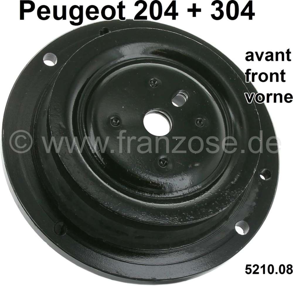 Peugeot - P 204/304, spring plate, front above. Mounting of the shock absorber. Suitable for Peugeot