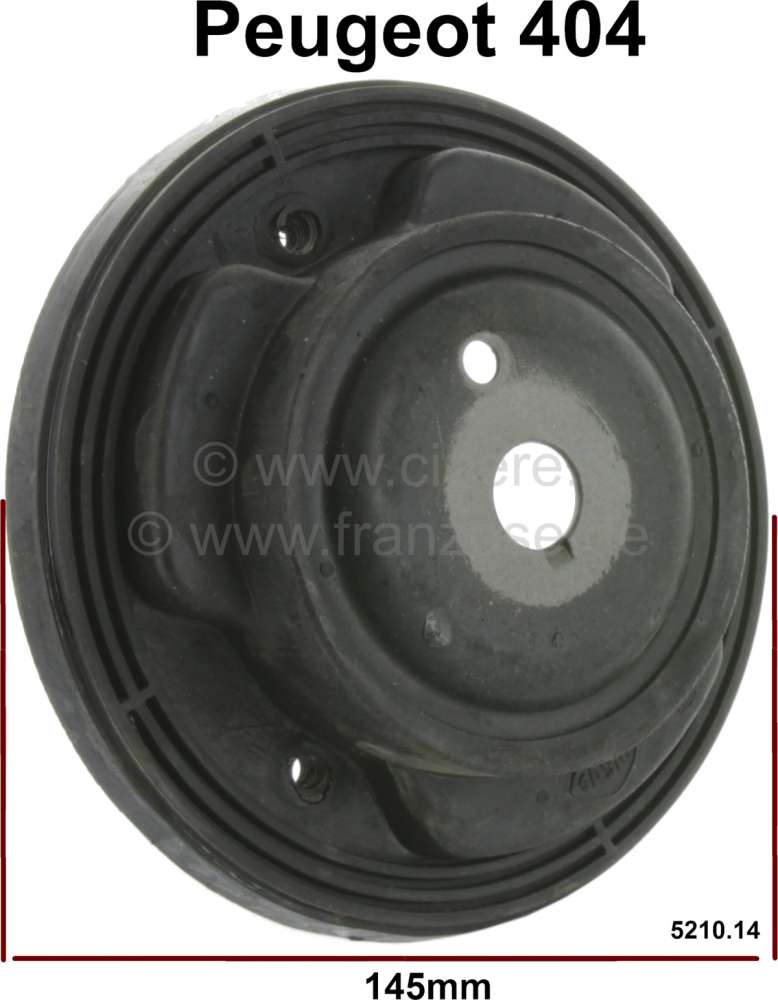 Peugeot - P 404, spring plate in front. Diameter: 145mm. Suitable for Peugeot 404. Per piece