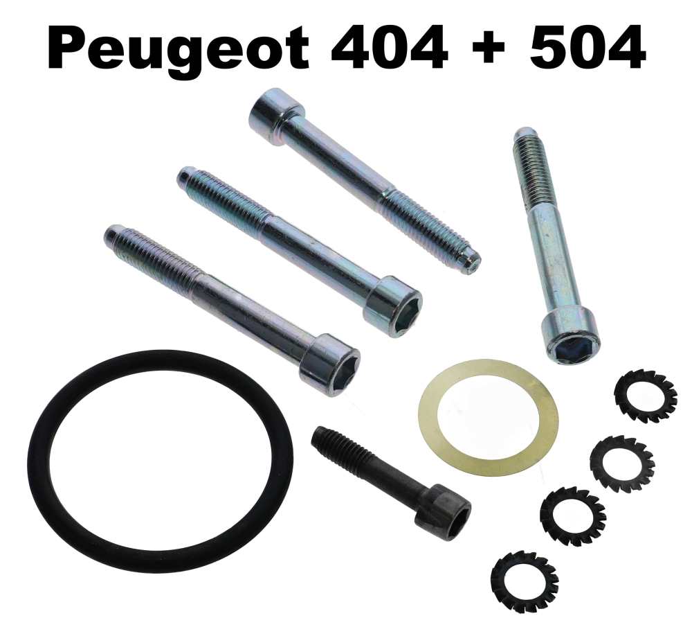 Alle - P 404/504, neck journal bearing flange mounting kit. Suitable for Peugeot 404 + 504.
