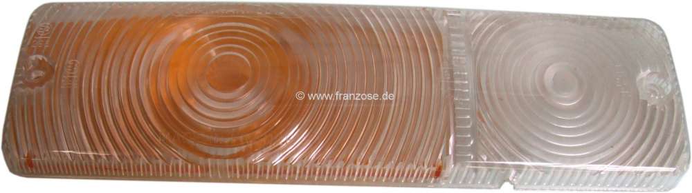 Peugeot - Flasher cap/side light cap for Peugeot 104 from 1976 on, front, right side, bicoloured, Or