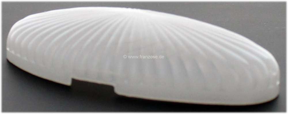Peugeot - P 203, interior lighting cap milk-white. Suitable for Peugeot 203. Length over everything: