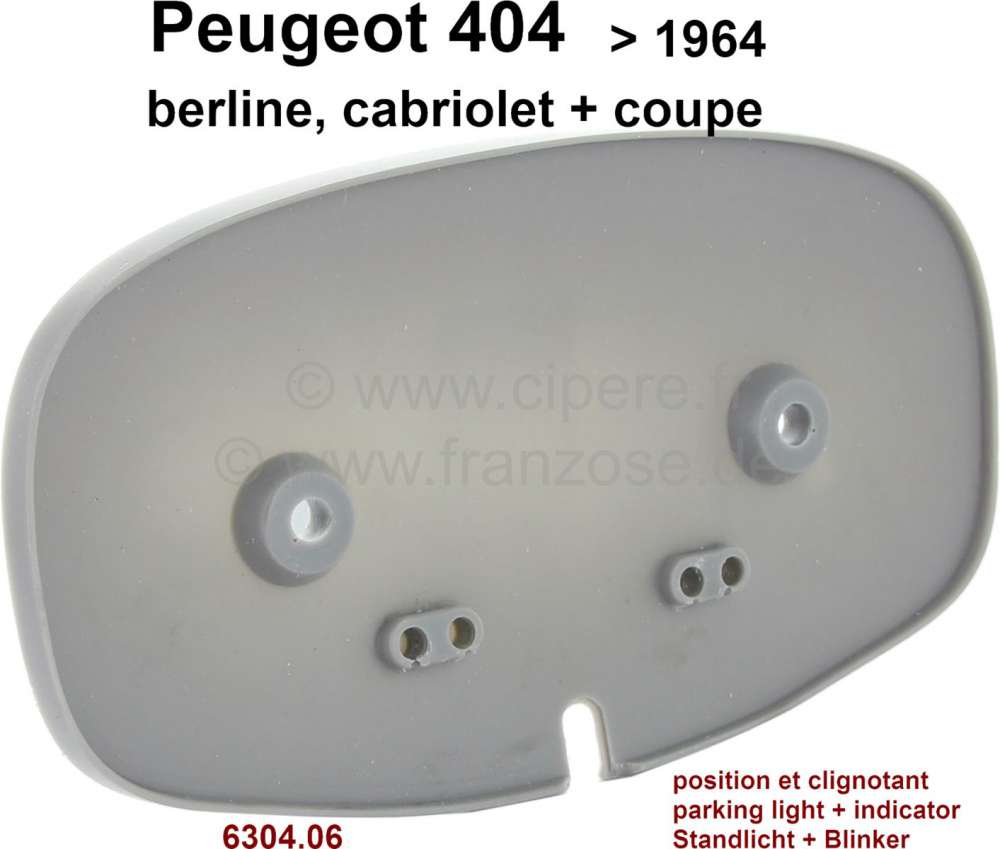 Alle - P 404, seal under the parking light - indicator. Suitable for Peugeot 404 sedan + cabriole