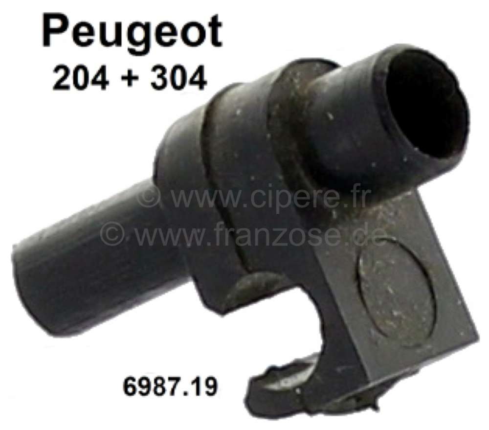 Peugeot - P 204/304, fixture for the disk water hose (synthetic). Suitable for Peugeot 204 + 304. Or