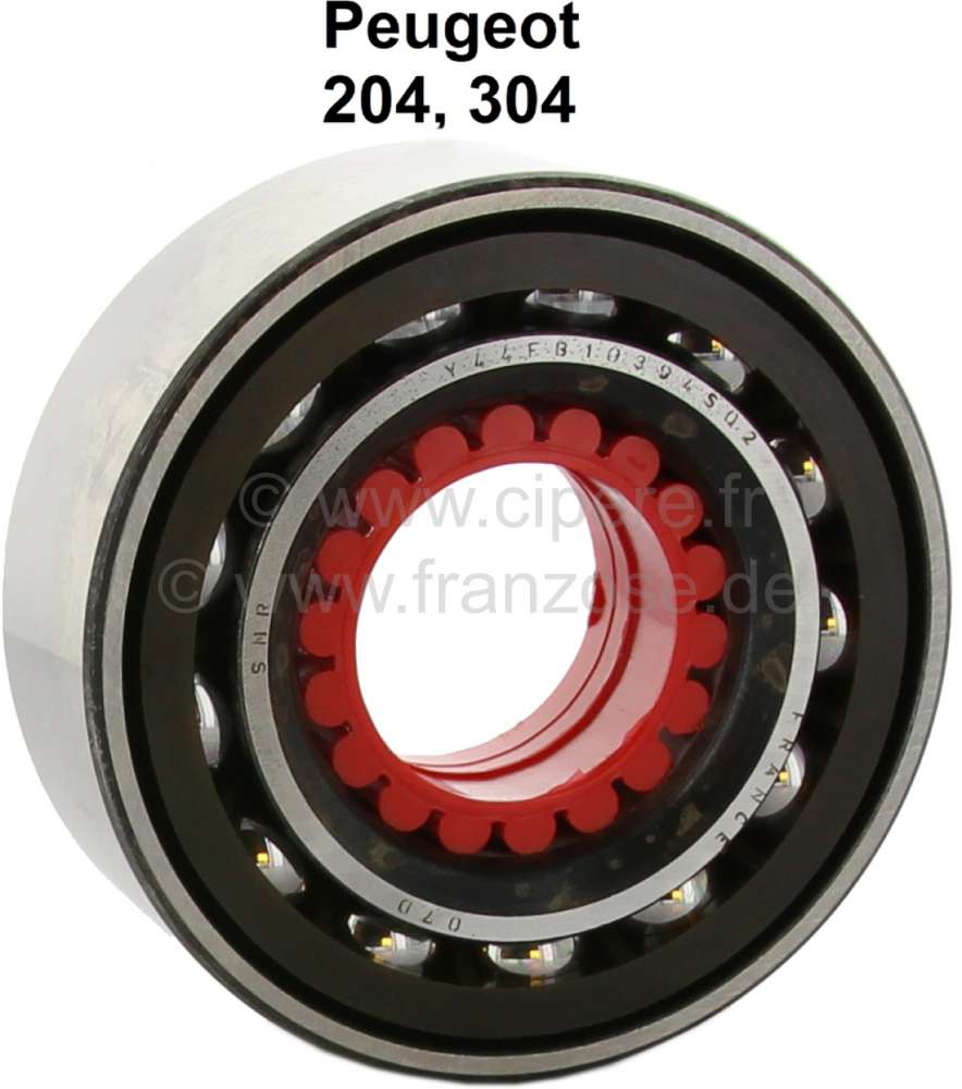 Citroen-2CV - P 204/304, wheel bearing in front. Outside diameter: 80mm. Inside diameter: 40mm. Wide one