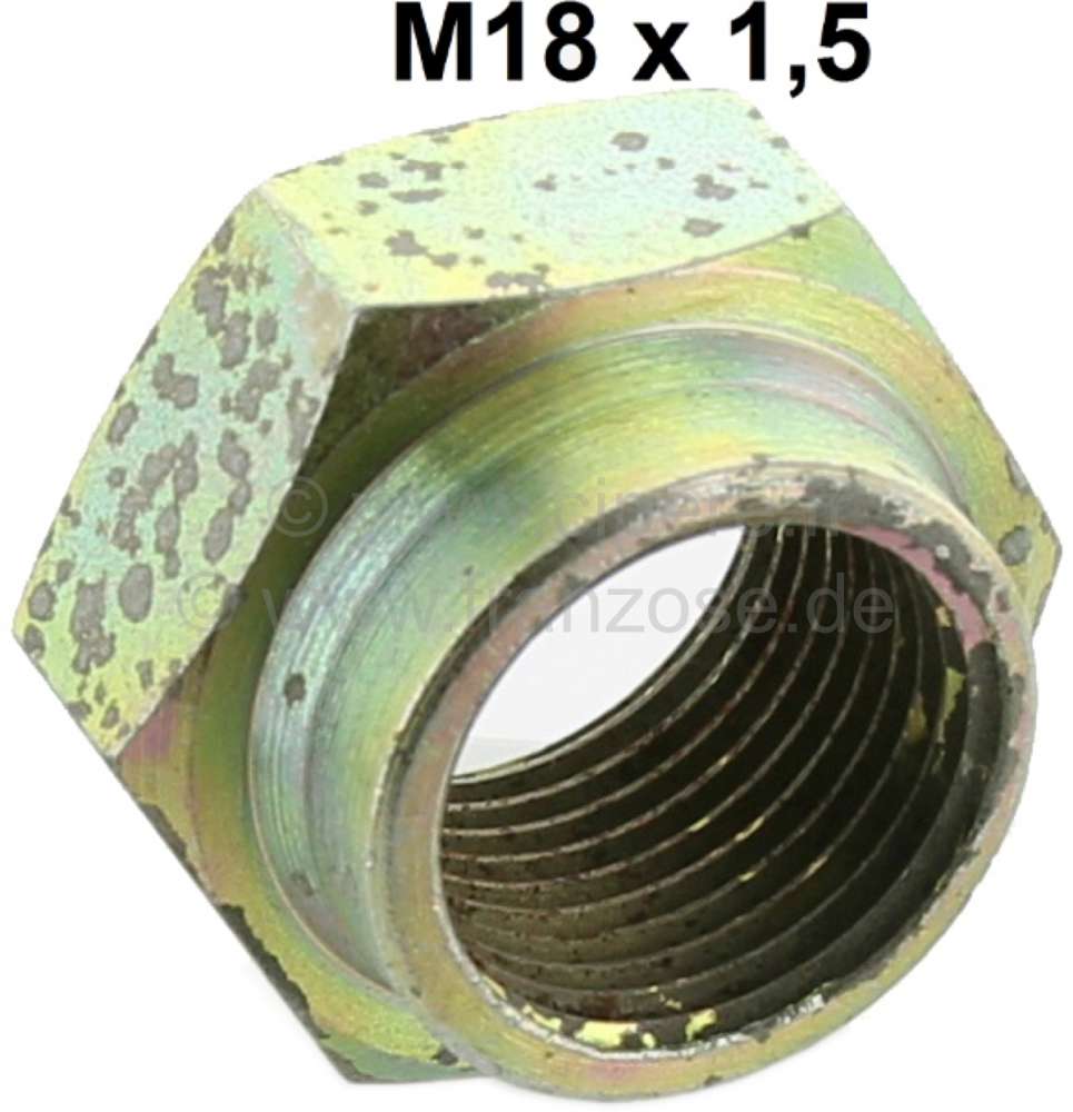 Alle - P 404, hub nut in front (front axle). Thread: M18 x 1,5. Or. No. 693540