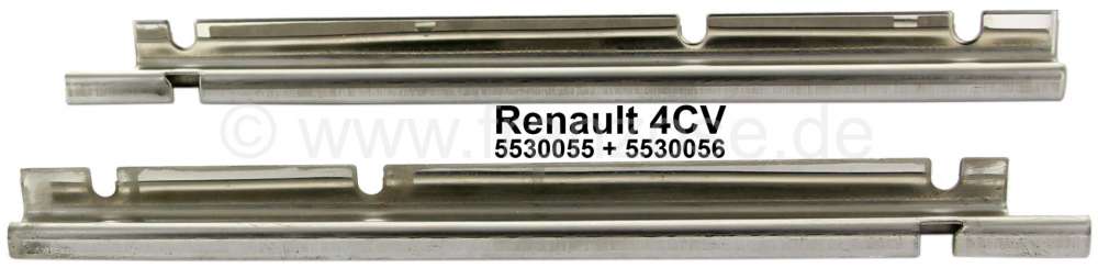 Renault - 4CV, high-grade steel strip down, for the rear door disk (2 pieces). Suitable for 4CV Rena