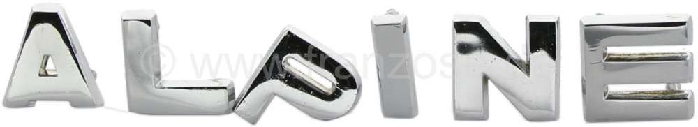 Peugeot - A110, letter set 