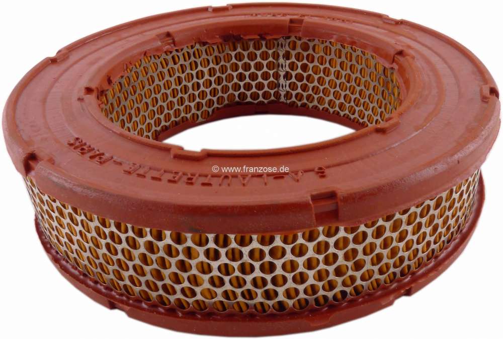 Renault - Air filter. Suitable for Renault R4, R5, R12. Outside diameter: 220mm. Inside diameter: 14