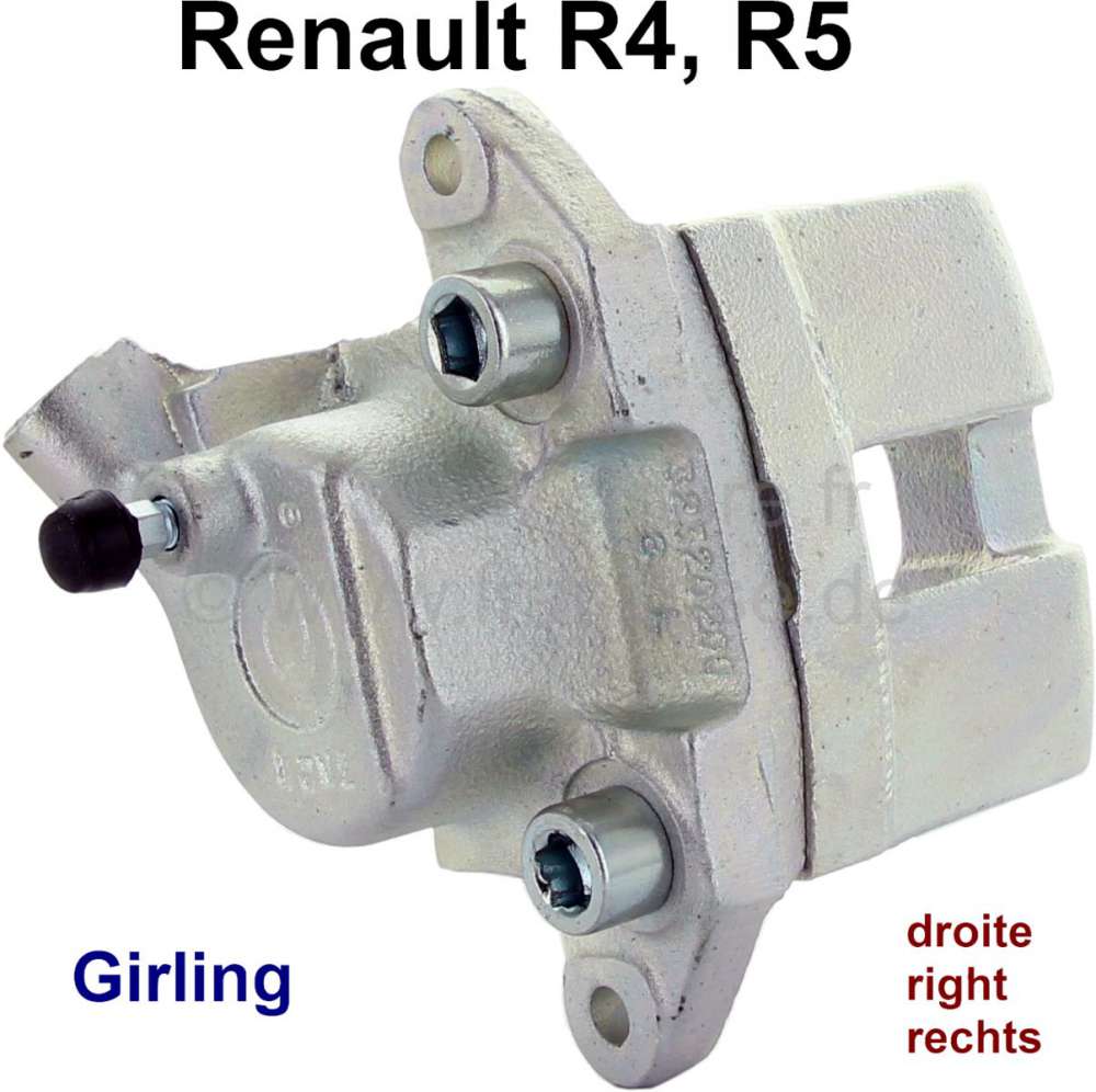 Alle - R4/R5, brake caliper, front on the right (new part). Brake system: Lucas Girling. Suitable