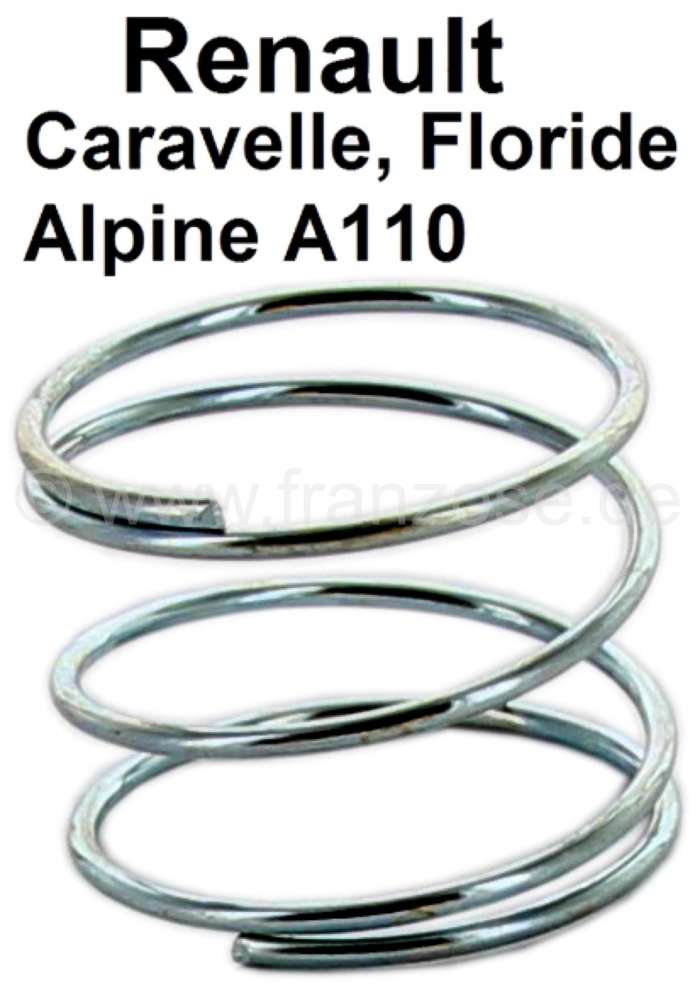 Renault - Caravelle/Floride/A110, spring under the Rosette for the window crank + door openers. Per 
