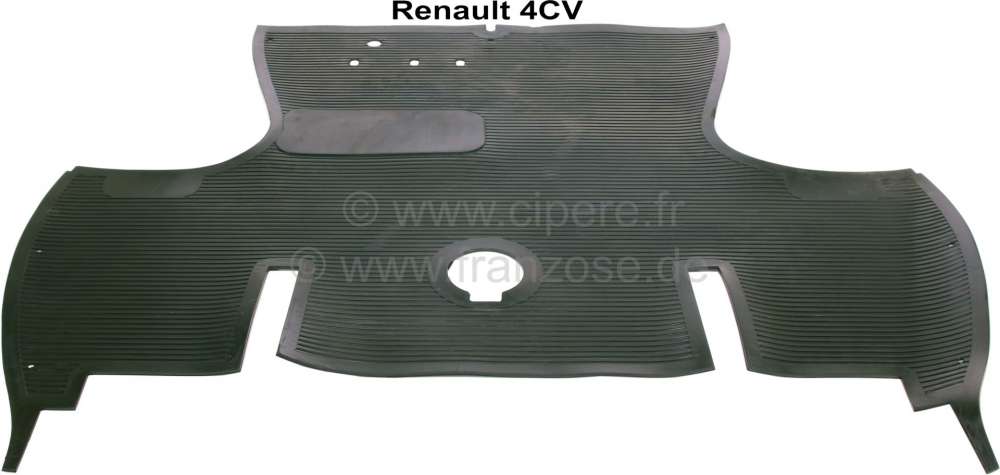 Renault - 4CV, rubber mat in front. Suitable for Renault 4CV.