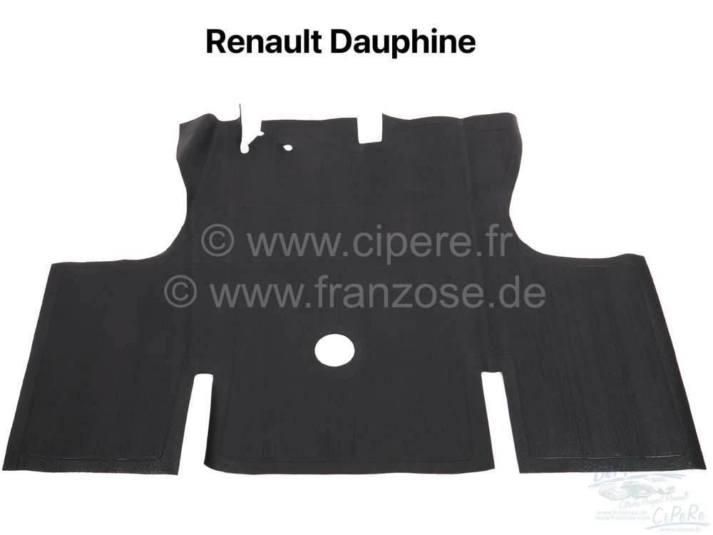 Renault - Dauphine/Floride, rubber mat floorwell in front. Suitable for Renault Dauphine + Floride. 