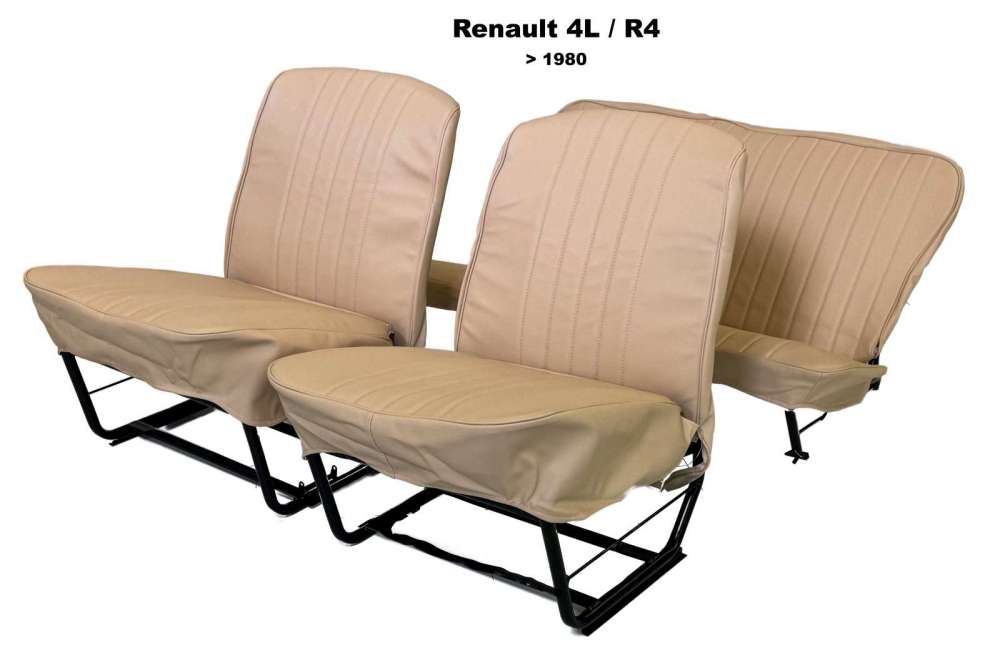 Alle - R4, coverings in front + rear (as substitute for the defective coverings), from vinyl. Col