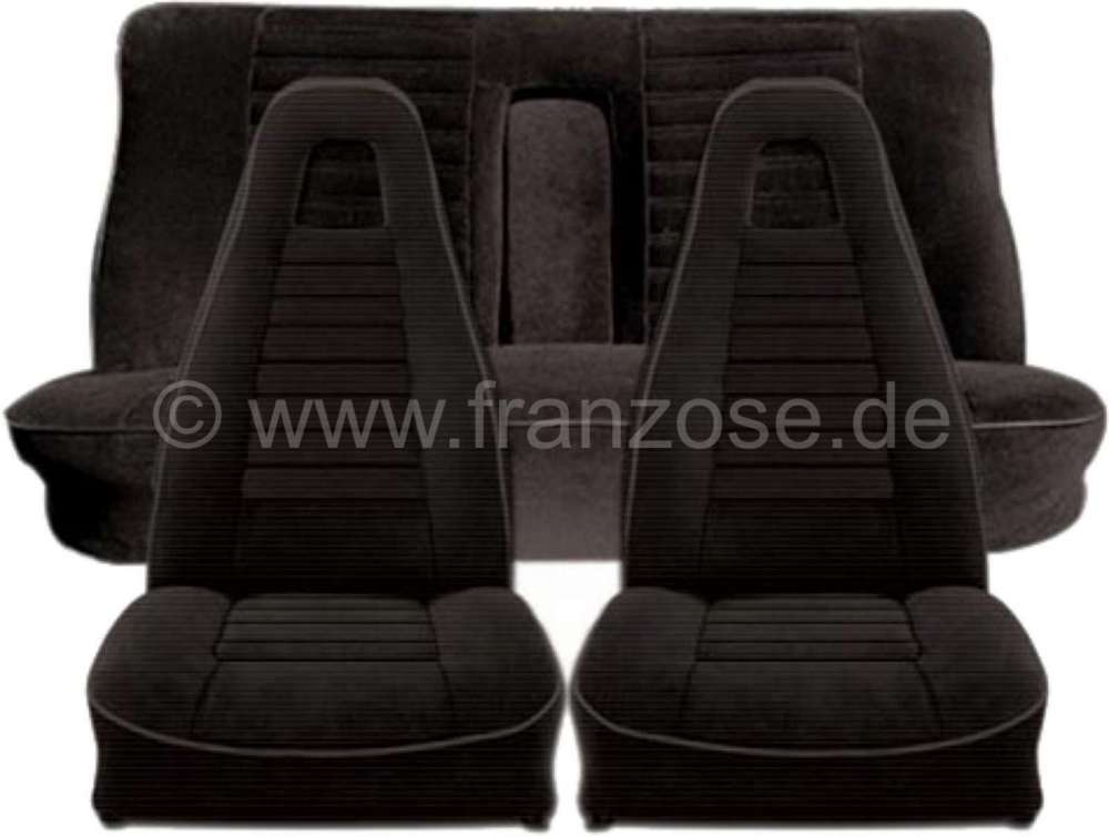 Renault - R5, coverings (2 x front seat, 1x rear seat). Suitable for Renault R5 TS. Material: Velour