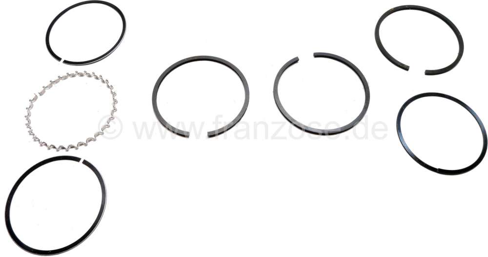 Renault - R4/R5/R6/Dauphine, piston rings, for 4 pistons. Suitable for Renault R4, R6, R6, Dauphine.