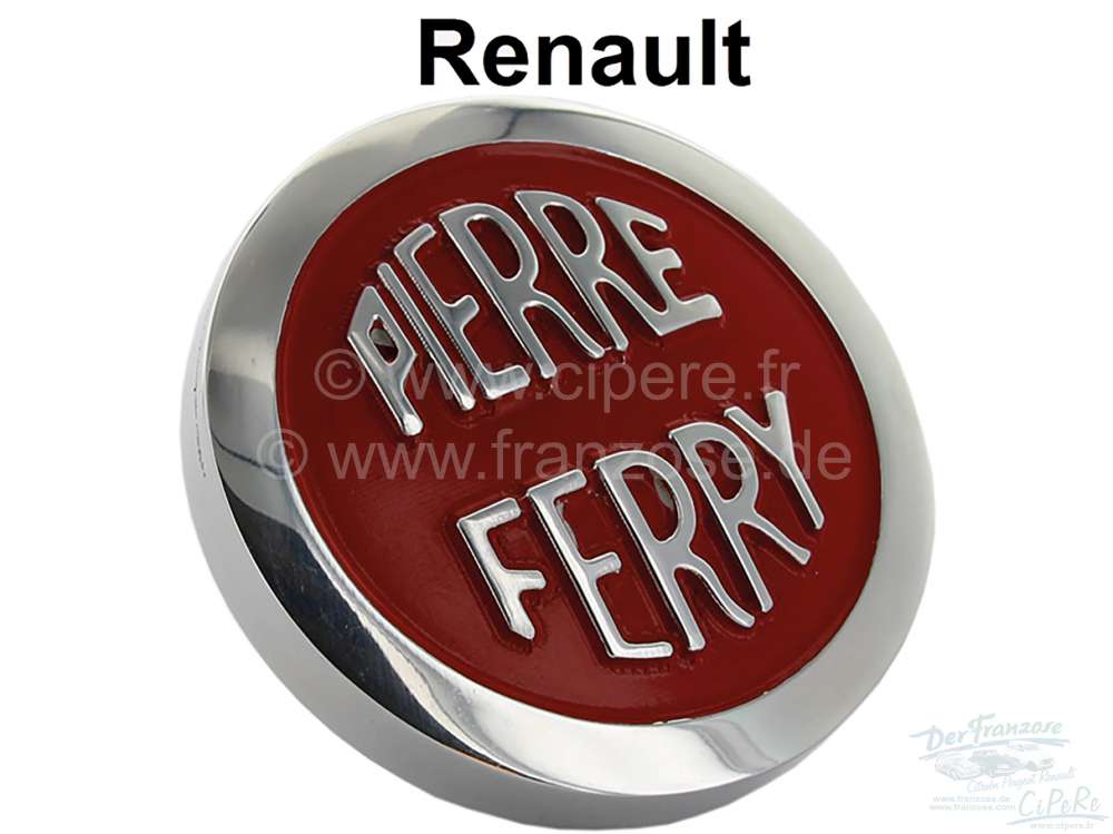 Renault - 4CV/Dauphine/Floride, oil filler-cap red, for valve cap from aluminum. Color: red. Suitabl
