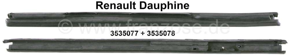 Citroen-2CV - Dauphine, rubber (2 pieces) for the triangle window. Suitable for Renault Dauphine. Or. No