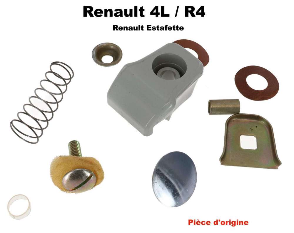 Alle - R4/Estafette, locking knob for the sliding window (original Renault, no replica!). Suitabl