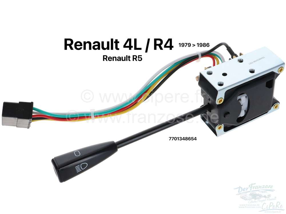 Alle - R4/R5, light switch (steering column switch, light on + off, low beam + high beam), suitab