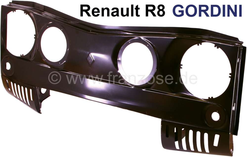 Citroen-2CV - R8, front mask (sheet metal). Suitable for Renault R8 Gordini. Perfect reproduction, like 