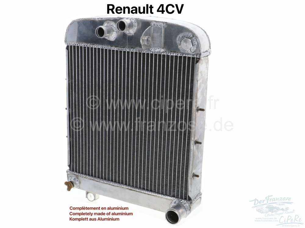 Renault - 4CV, radiator made of aluminium. Suitable for Renault 4CV, from year of construction 1949 