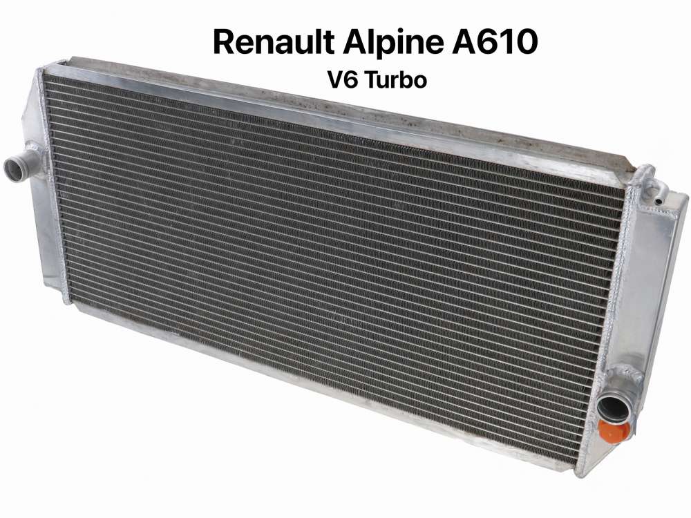 Renault - A610 V6 Turbo, radiator made of aluminium. Suitable for Alpine A610 V6 Turbo. Dimension: 6