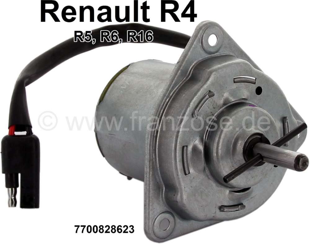 Citroen-2CV - R4/R5/R16, electric motor for the radiator fan. Suitable for R4 (1108cc). Renault R5, R6, 