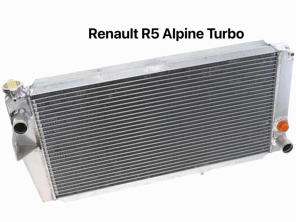 Renault - R5 Alpine Turbo, radiator in aluminium. Suitable for Renault Alpine Turbo. The radiator is