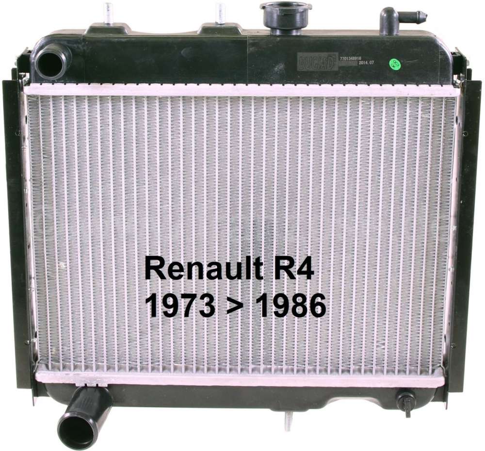 Citroen-DS-11CV-HY - Radiator 2 version (original supplier) Renault R4 + R6. Installed of year of construction 