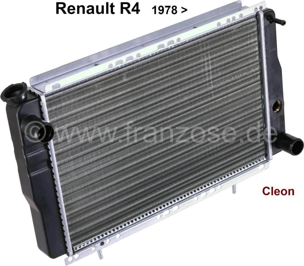 Renault - Radiator (reproduction) Renault Renault R4 starting from 1978, with engines with 947ccm + 