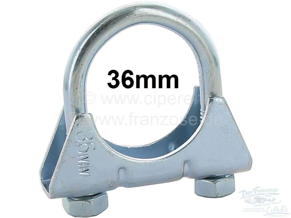 Renault - Exhaust clip 36mm. Suitable for Renault R4, R5