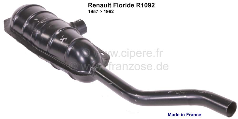 Renault - Floride, silencer, suitable for Renault Floride R1092. Installed starting from year of con
