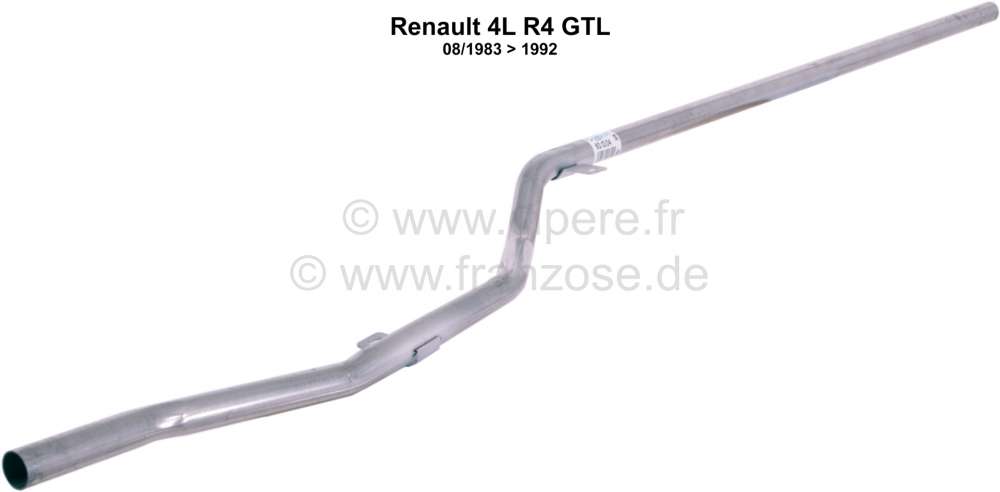 Renault - R4, (1108cc), exhaust intermediate pipe, rear. Suitable for Renault R4 GTL, of year of con