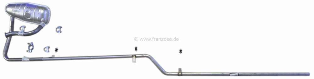 Renault - R4 GTL, (1108cc) exhaust completely. Suitable for Renault R4 GTL, of year of construction 