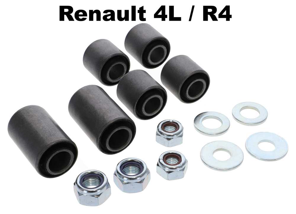Alle - R4, A-arm bush set, for both sides. Suitable for Renault R4.