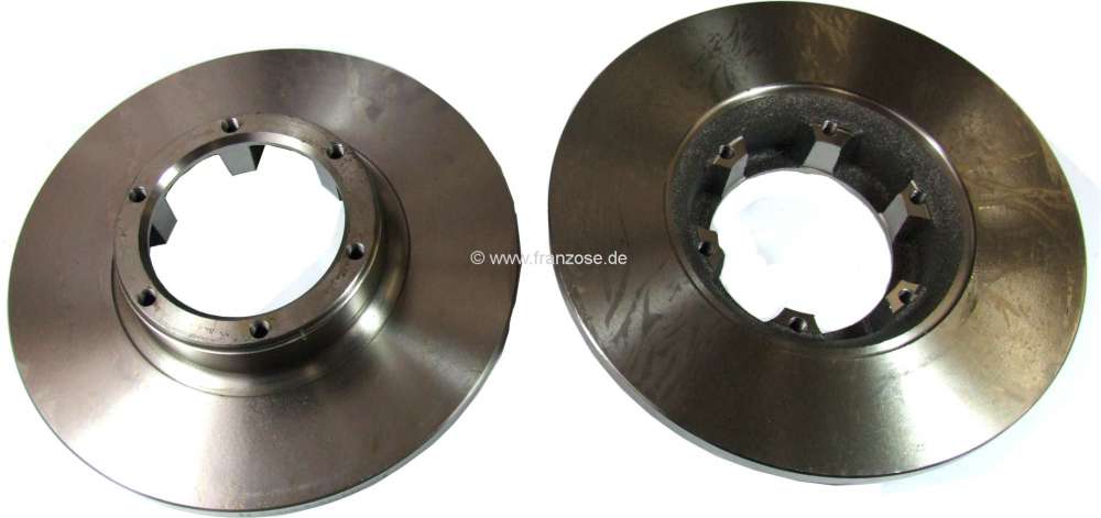 Renault - Brake disks front (2 fittings). Reproduction. Suitable for  Renault R4 (1.1 GTL (R1128)/ 1