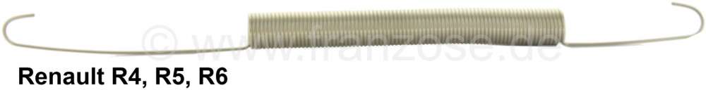 Renault - Throttle control cable spring, suitable for Renault R4, R5, R6. Overall length: 22cm.
