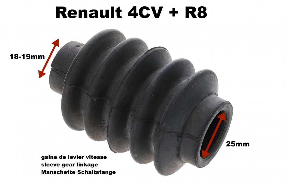 Renault - 4CV-R8, gear linkage sleeve (on linkage). Suitable for Renault 4CV - R8. Inner diameter: 2