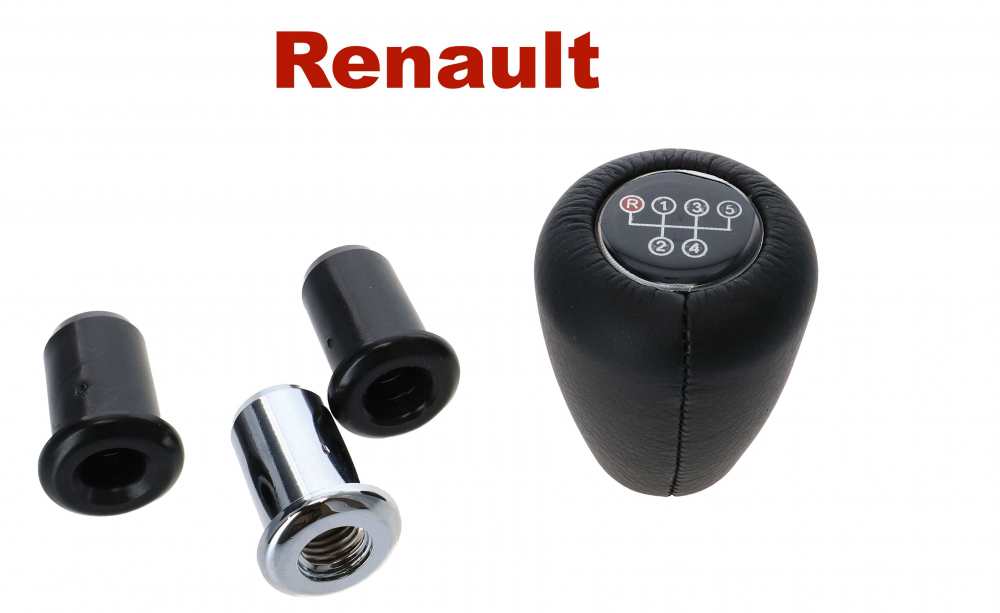Peugeot - R5, gear knob 5-speed (reverse left top). Thread M12x1.75 mm. With adapter for use with 10