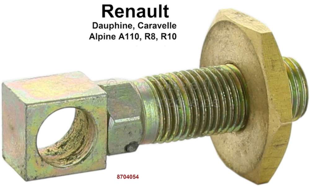 Renault - Adjusting screw for the hand brake cable. Suitable for Renault Dauphine (only vehicles wit